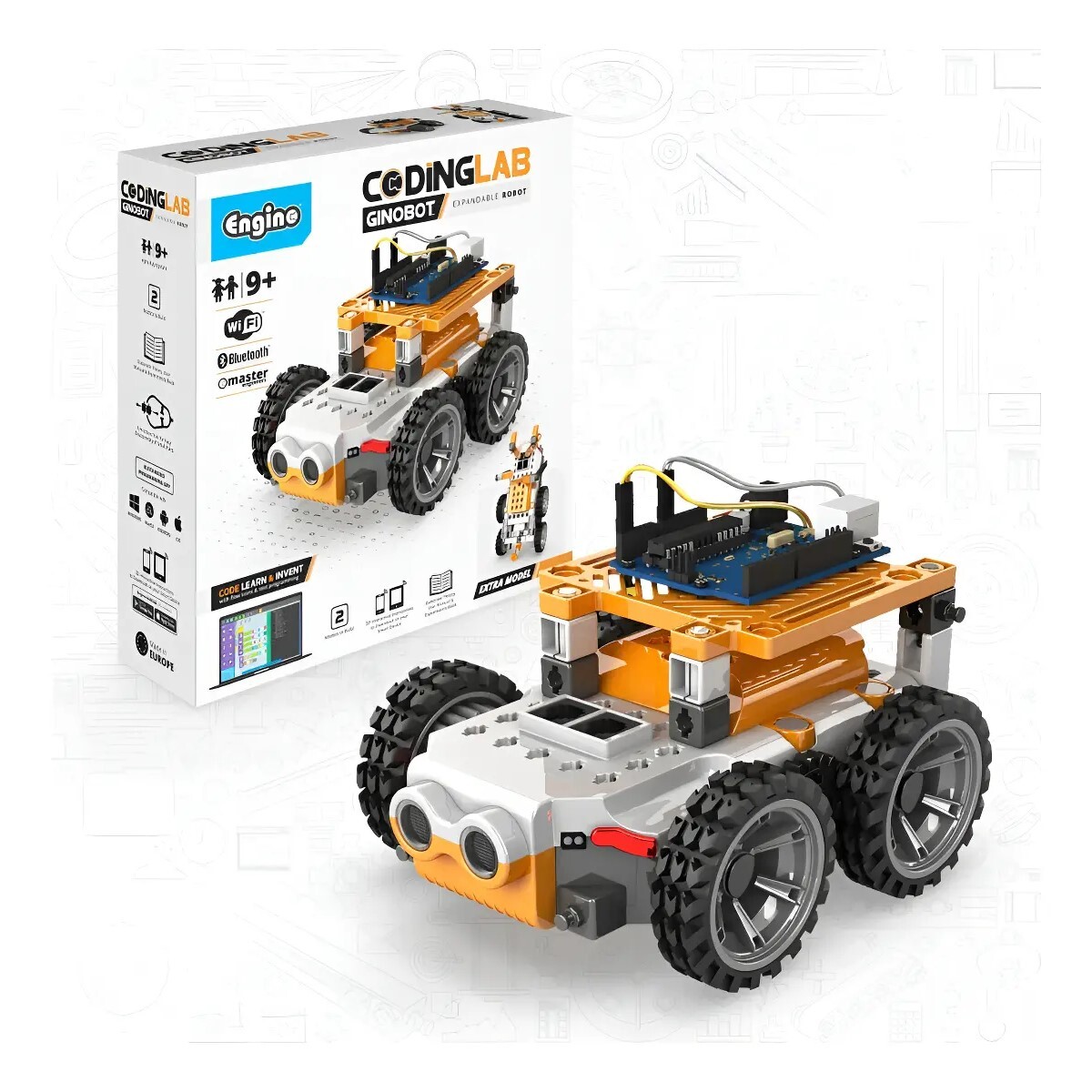 Coding Lab Ginobot Rob10 Programable Robótico Engino 