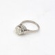 Anillo Antiguo En Platino Con Importante Brillante Central Anillo Antiguo En Platino Con Importante Brillante Central