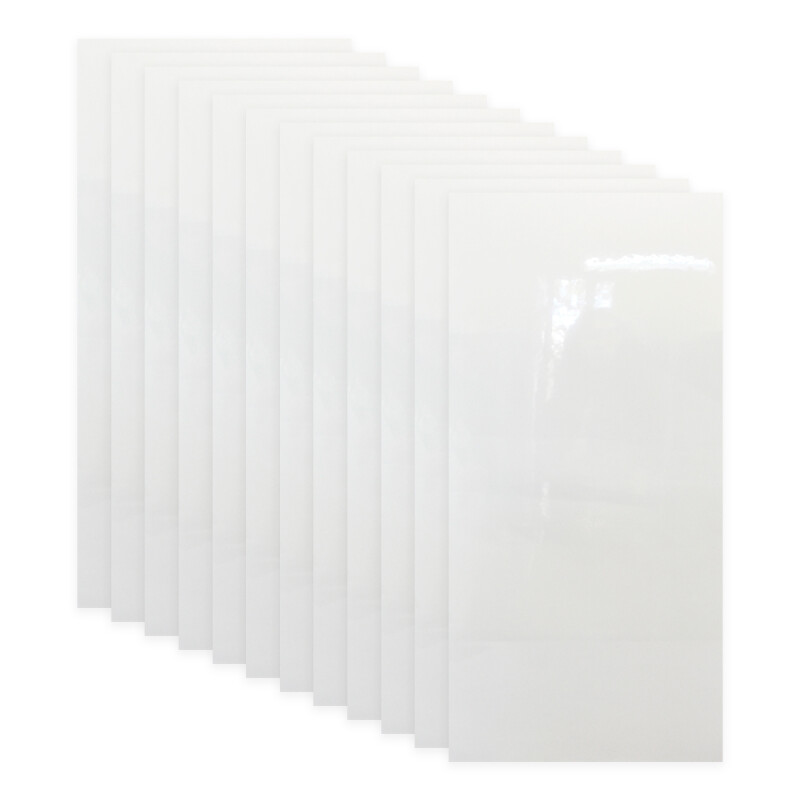 Set x12 placas autoadhesivas 30cm x 60cm x 2.2mm BLANCO
