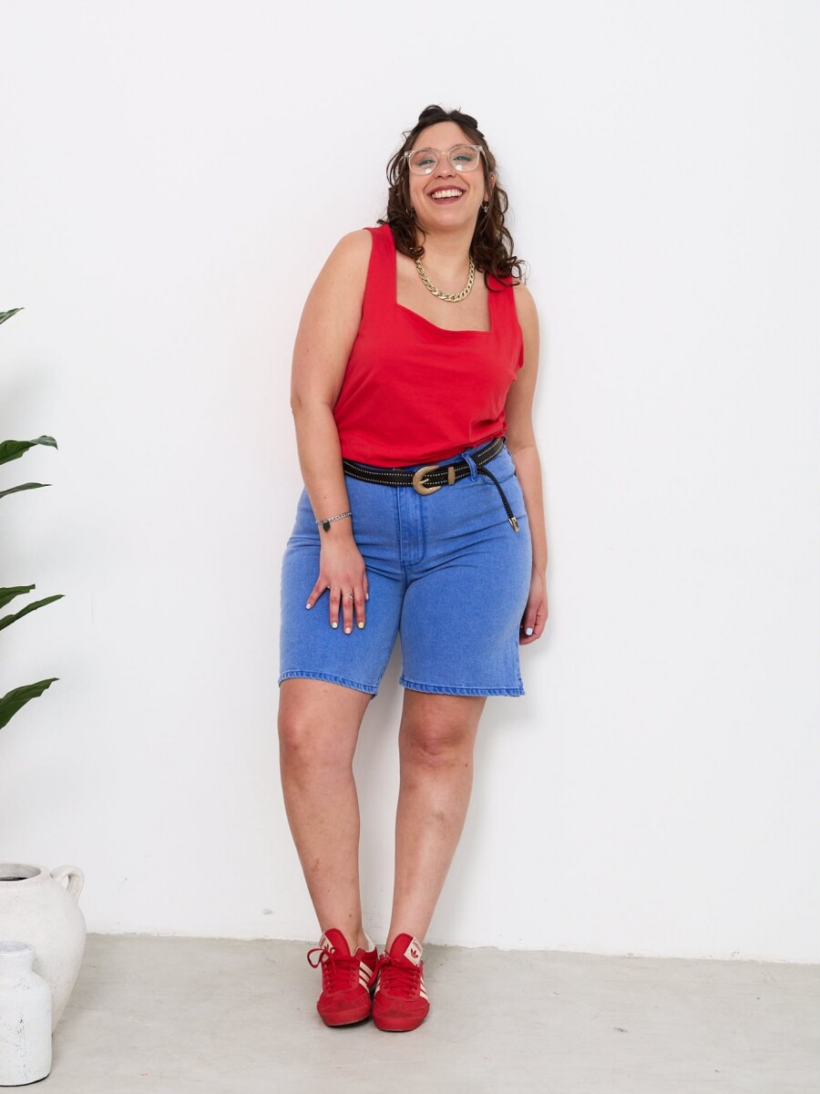 Musculosa Brunela Rojo