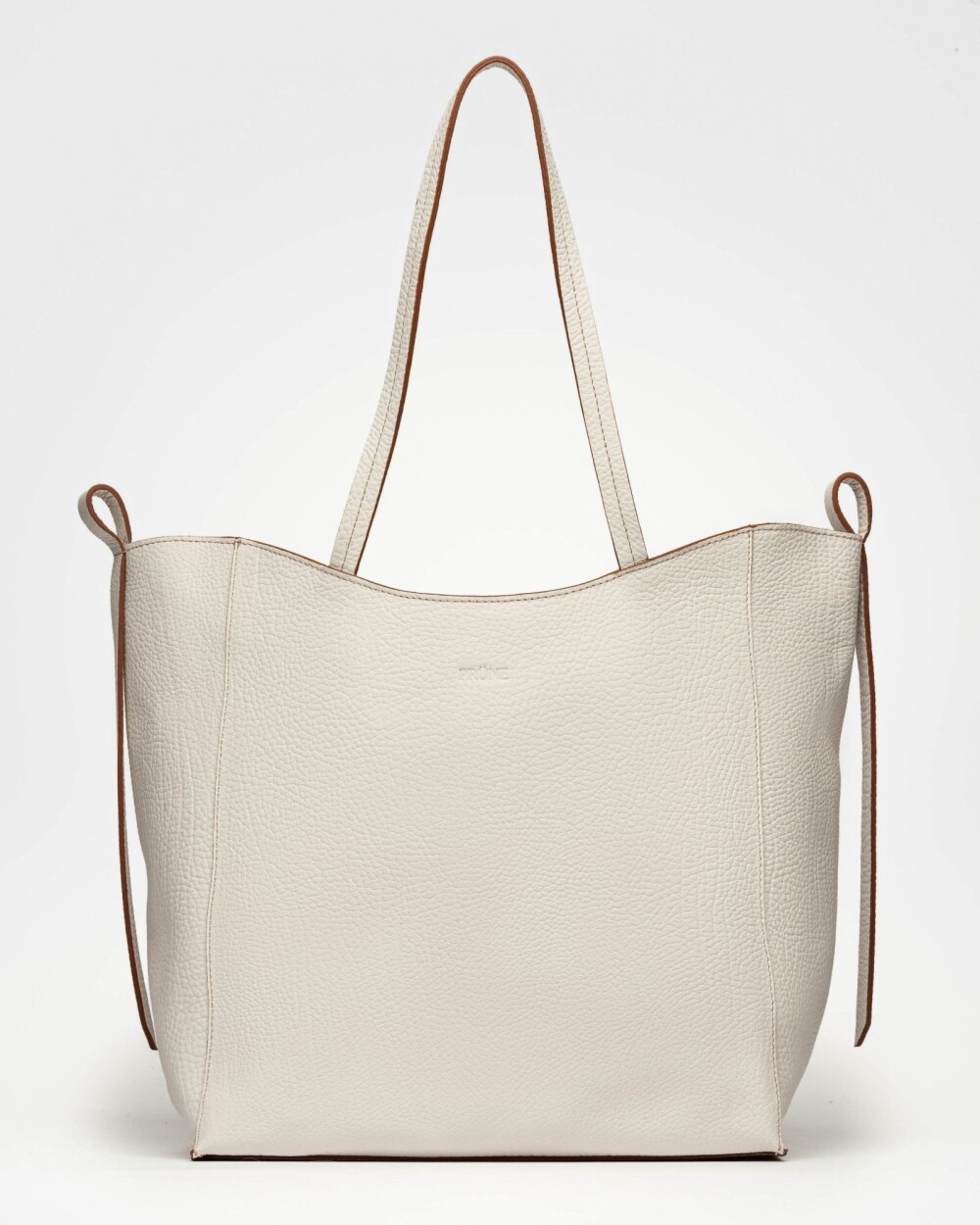 Shopper Cadiz en cuero graneado Natural