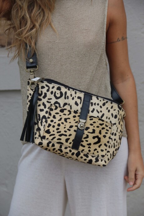 Bandolera/Riñonera Canggu Piel Animal Print Piel