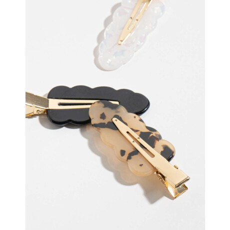 Set De Hebillas Backstage Formato Wavy Combinacion Tricolor