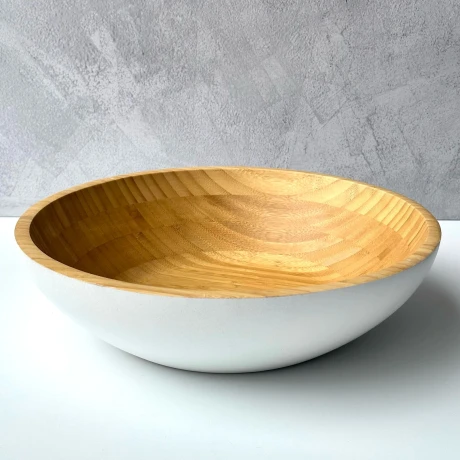 Bowl Ensaladera De Bambú Ø 30.5cm x Alto 8cm Bowl Ensaladera De Bambú Ø 30.5cm x Alto 8cm