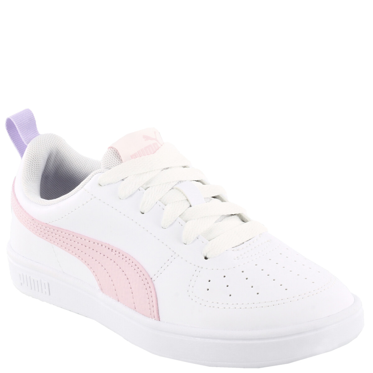 Championes de Niños Puma Rickie - Blanco - Rosa - Violeta Lavanda 