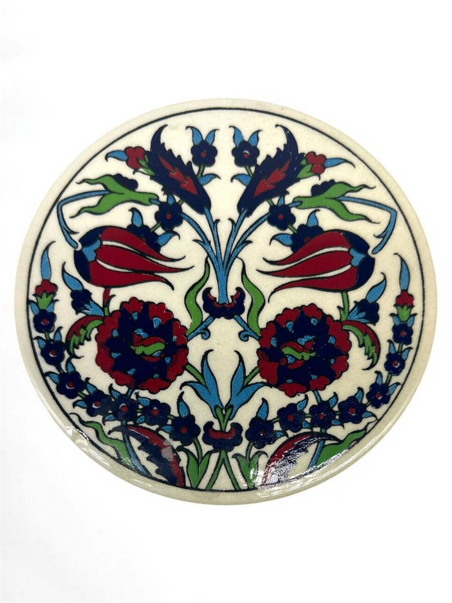 POSAFUENTES REDONDO - Claveles y tulipanes 