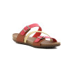Country Sandalia Casual Tres Tiras C/dos Hebillas Telha-multicolor