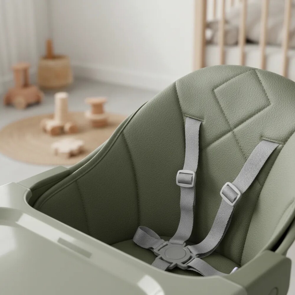 Silla de comer WOODY 6 en 1 KIKKABOO green army Silla de comer WOODY 6 en 1 KIKKABOO green army