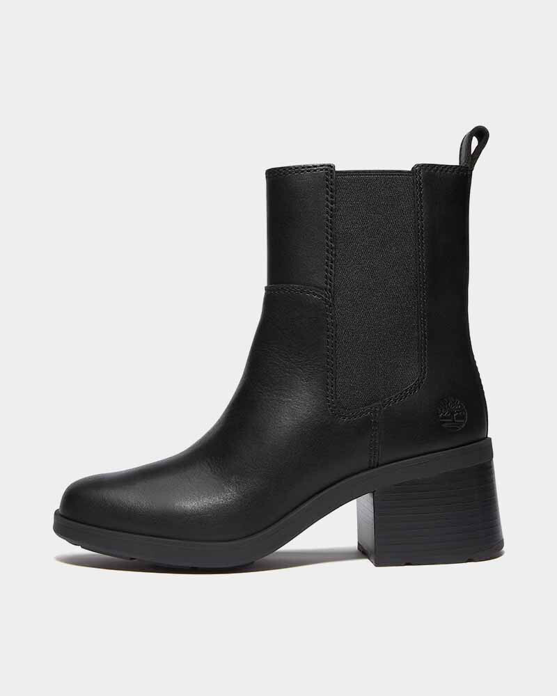 Botas Chelsea Bellevaux Mid Mujer Black Full Grain