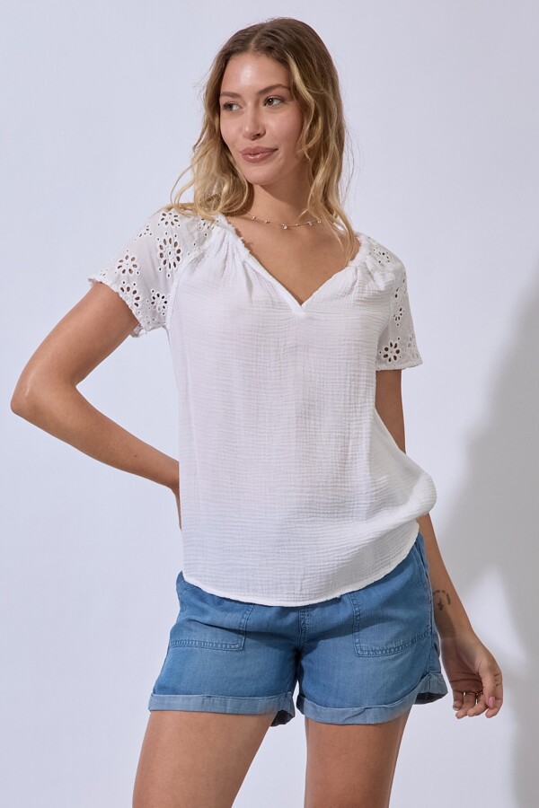 Blusa Broderie BLANCO