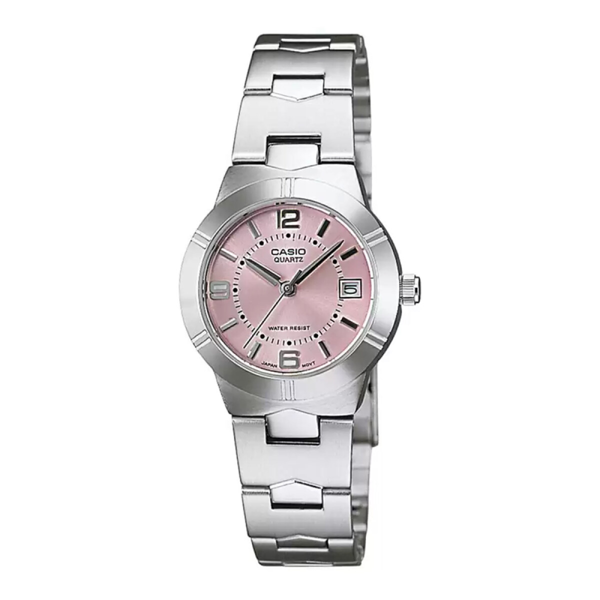 Reloj de Mujer Casio malla de Acero Inoxidable - Con fondo Rosa 
