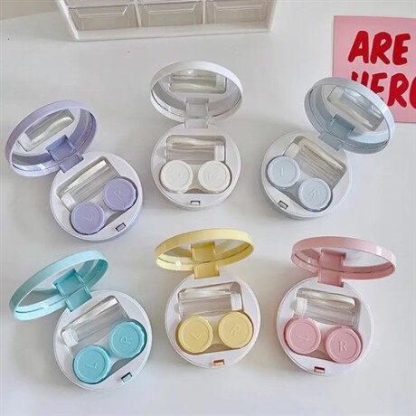 Estuche para lentes de contacto Celeste