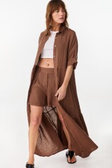 Vestido Camisero Julia Chocolate