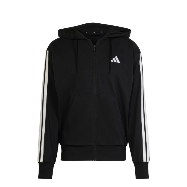 Campera de Hombre Adidas Essentials 3 Negro - Blanco