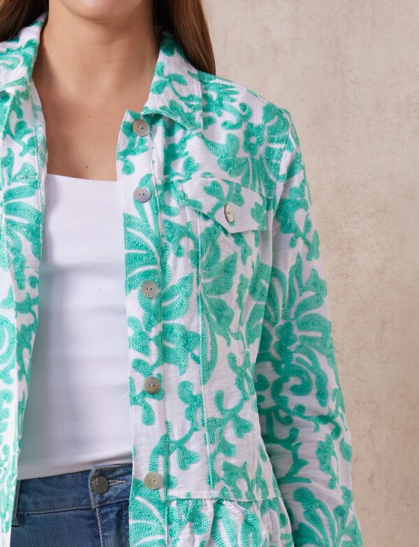 Camperita Bordada VERDE/MULTI