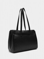 Bolso Para Portátil Con Textura negro
