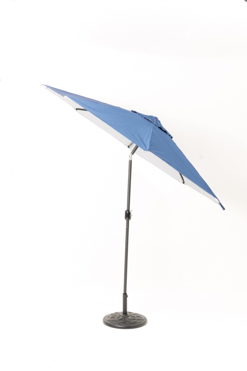 Sombrilla Jardín 2.7 Mts Redonda De Aluminio Reforzado Zaka - AZUL 