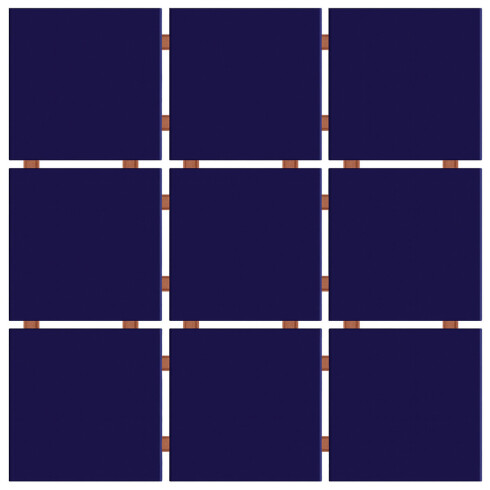 30.3X30.3 REVESTIMIENTO EN MALLA DE PIEZAS 10X10 AZUL COBALTO GAMAS DE AZUL