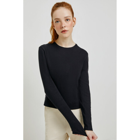 BLUSA ML FEM NEGRO