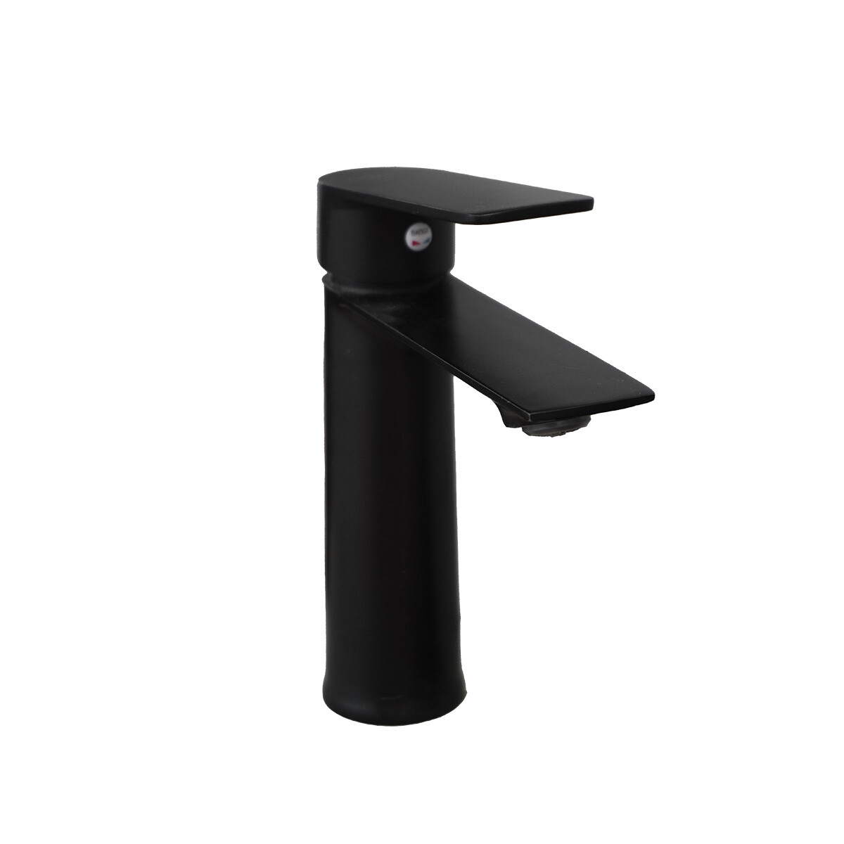 Grifería Monocomando De Lavatorio Wico Premium Negro 18cm 