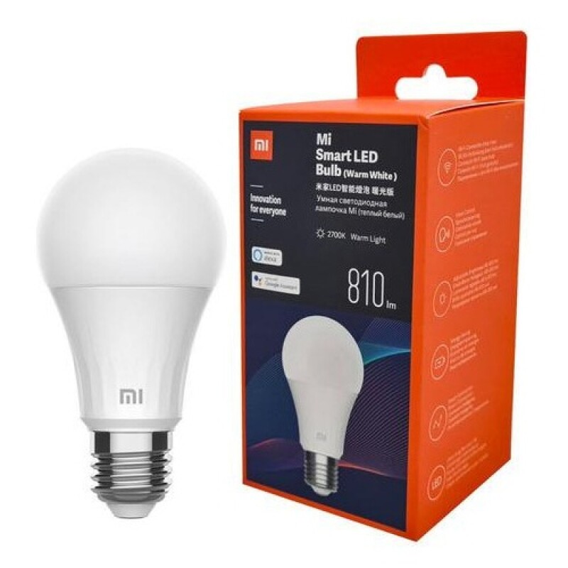 Lámpara LED Smart Wifi Xiaomi E27 blanco cálido 2700k Lámpara LED Smart Wifi Xiaomi E27 blanco cálido 2700k