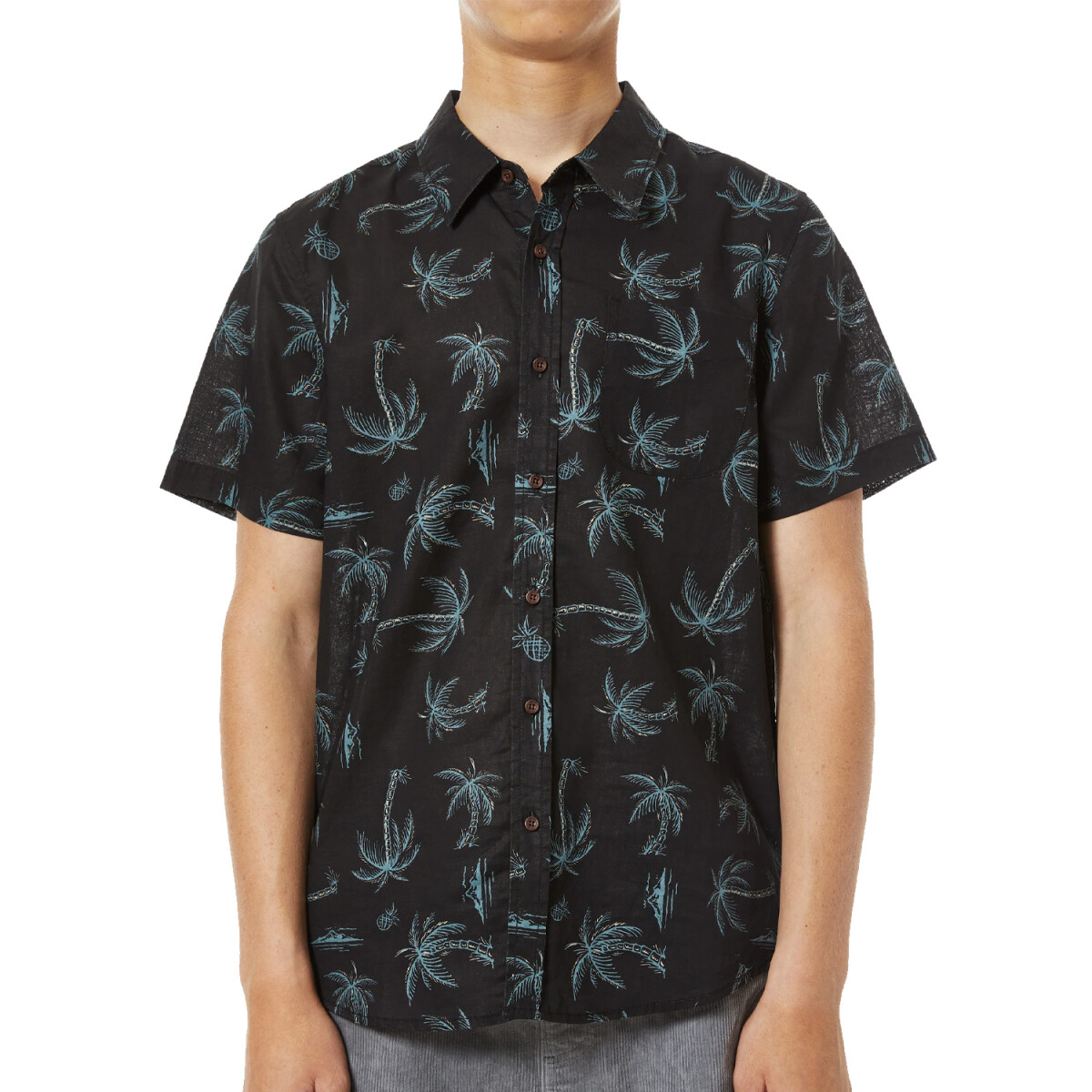 Camisa Katin Niño Kingston Shirt Negro 