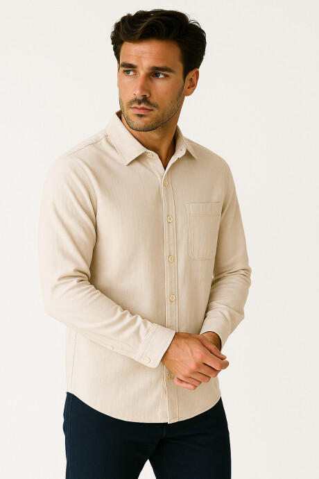Camisa Sabio Men Crudo / Natural