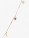 Pulseras Flexibles Strass Pulsera Flexible Frutal Con Cubic Zirconia - Dorado
