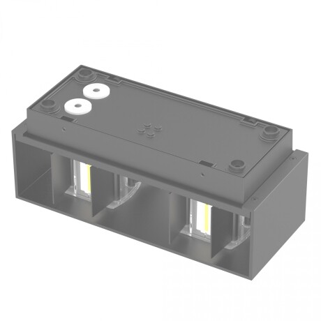 Spot aplique doble led ángulo regulable 18W IP65 GRIS