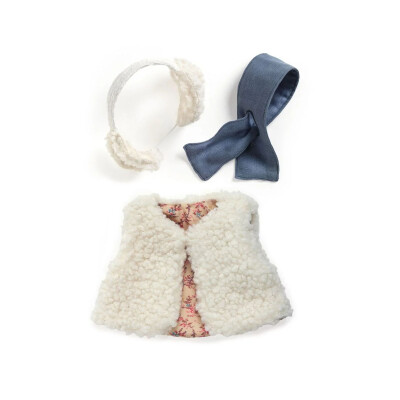 Ropa para muñeca Conjunto Chaleco Invierno Moumoute Djeco Ropa para muñeca Conjunto Chaleco Invierno Moumoute Djeco