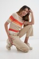 Sweater cuello bote BEIGE