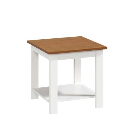 MESA DE LIVING LATERAL - ARRIME MADERA BLANCO AGATA BCO/NAT