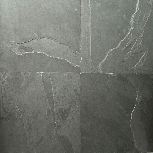 Piedra negra natural 40x40 piso pared exterior interior 000