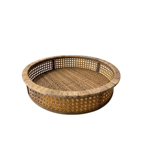 BANDEJA RED RATTAN/MADERA MED Unica