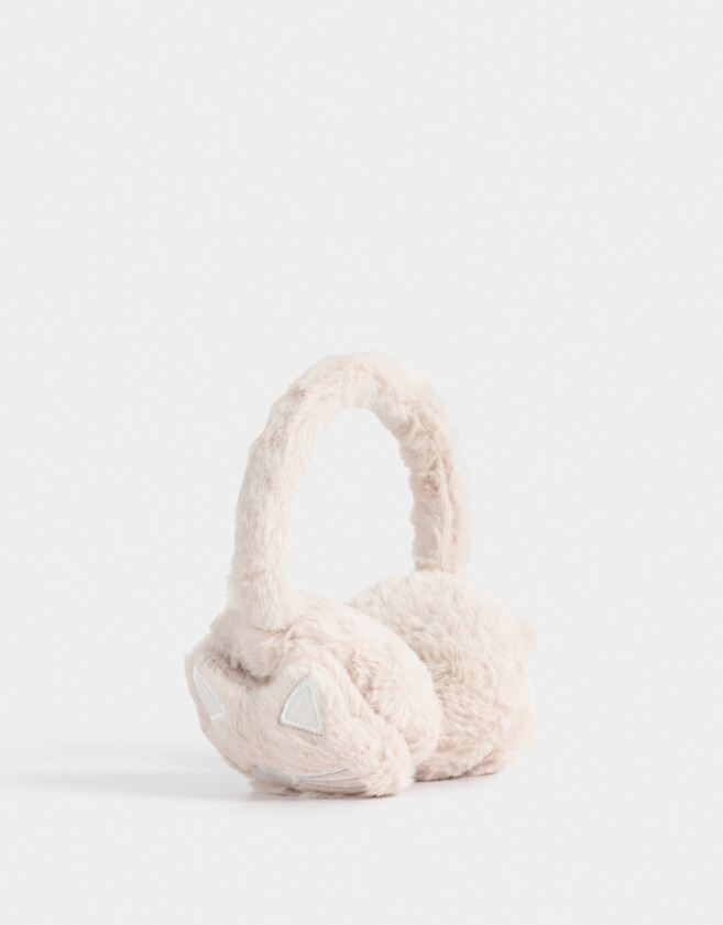 Orejeras infantiles Orejeras Infantil Gatito - Blanco Crudo