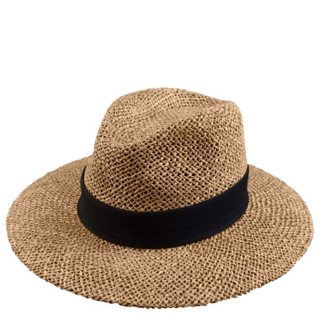 Sombrero Alga Marina 100% Fibra Natural negro