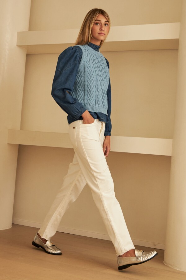 Chaleco Aranés Celeste