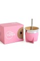 MATE PAMPA MATE TRADICIONAL BOCA ABIERTA ROSA