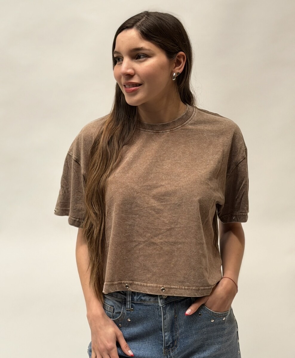 Remera Acid Marrón 