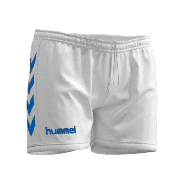 SHORT ENTRENAMIENTO MUJER BLANCO/AZUL