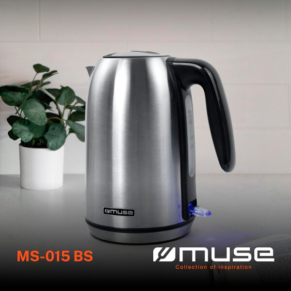 Hervidor Jarra Eléctrica Muse Ms-015 Bs 1.7l JARRA ELECTRICA MUSE MS015BS HERVIDOR IN
