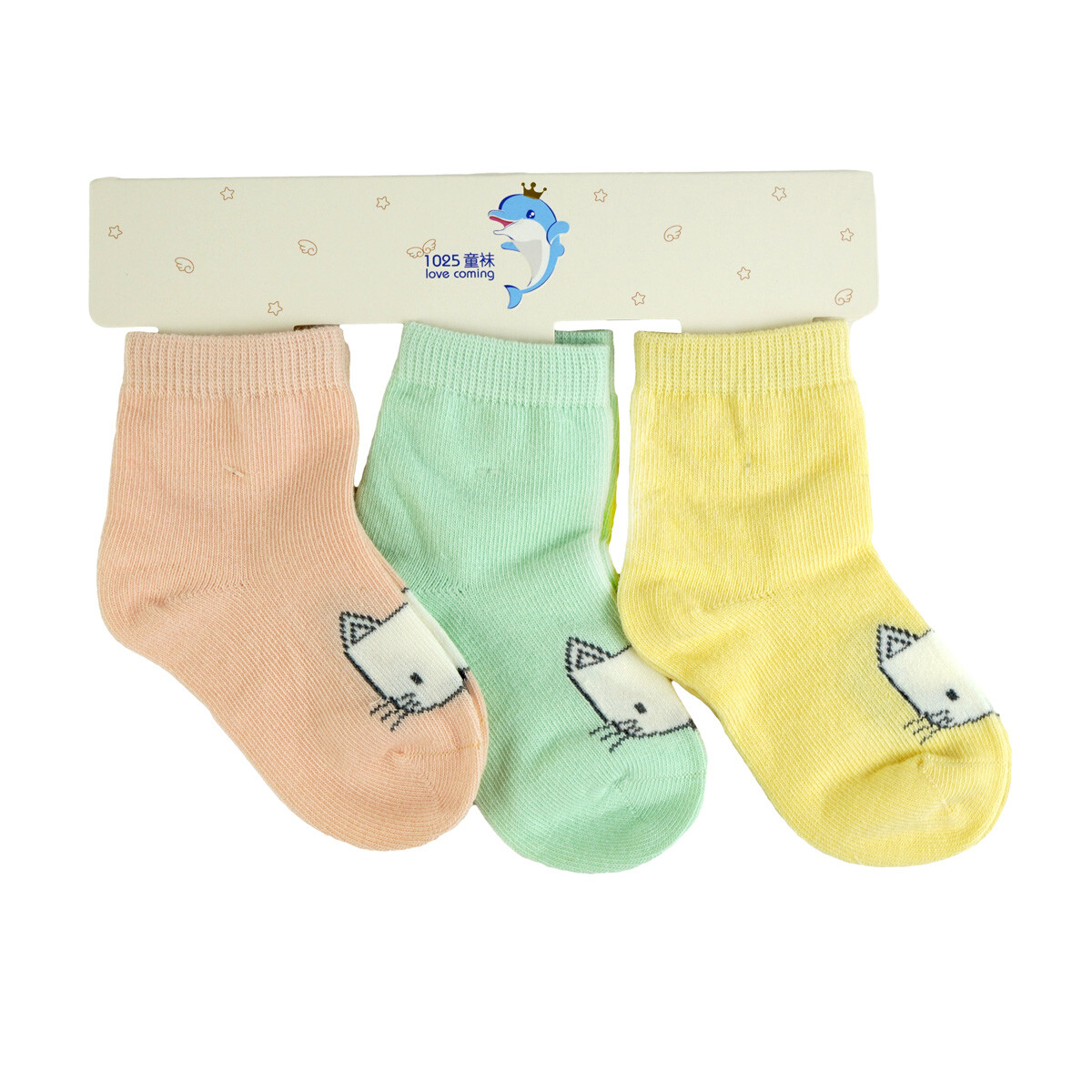 MEDIA INFANTIL X3PCS COLORES PASTEL 