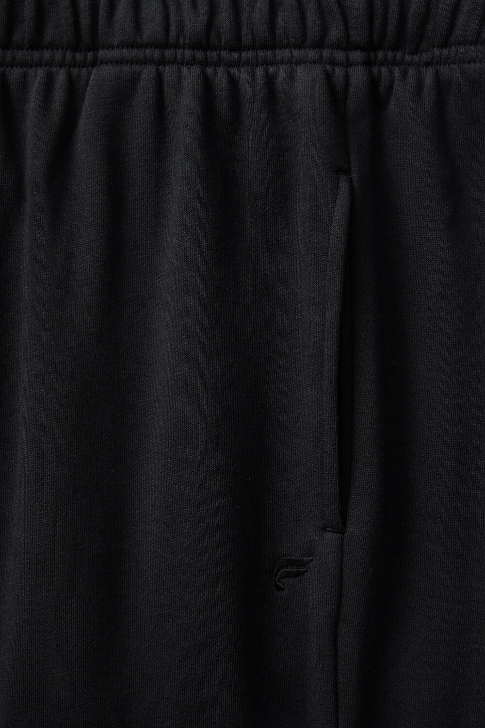 Year Round Terry Wide Leg Sweatpant Black