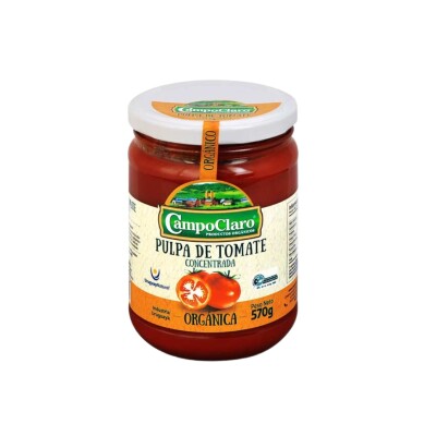 Pulpa De Tomate Orgánica Campo Claro 570g Pulpa De Tomate Organica Campo
