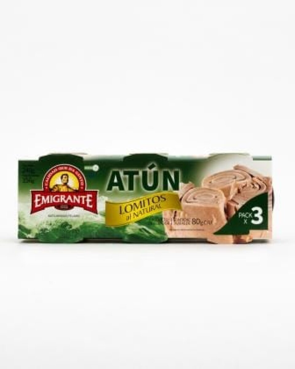 TRIPACK DE ATUN AL NATURAL EMIGRANTE -80 GRS 