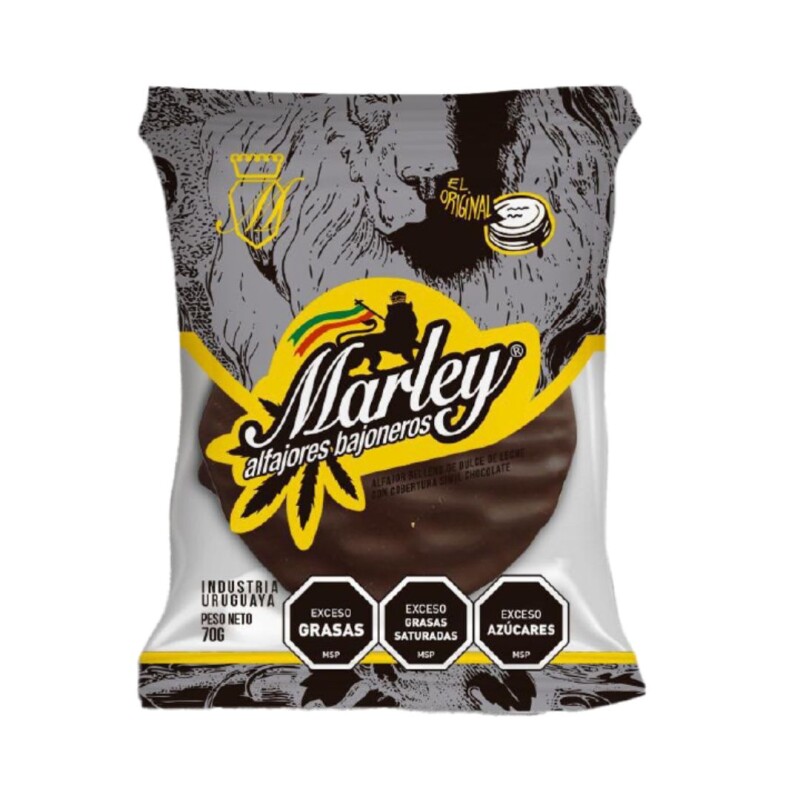 Alfajor GB negro Marley - 1 ud. - 70 g Alfajor GB negro Marley - 1 ud. - 70 g
