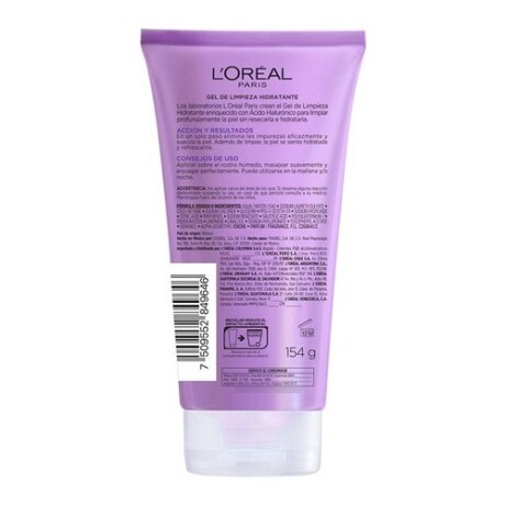 Gel de limpieza facial Loreal Revitalift acido Hialurónico 150ml Día/Noche