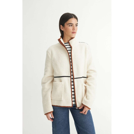 Campera sherpa Diana Crudo