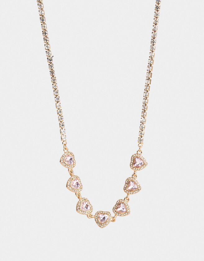 Collares Cortos Con strass Cortos Con Strass - Dorado