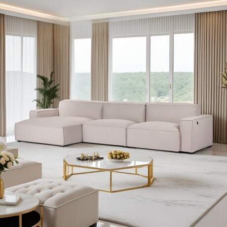 Sofá modular URBAN BEIGE - IZQUIERDO